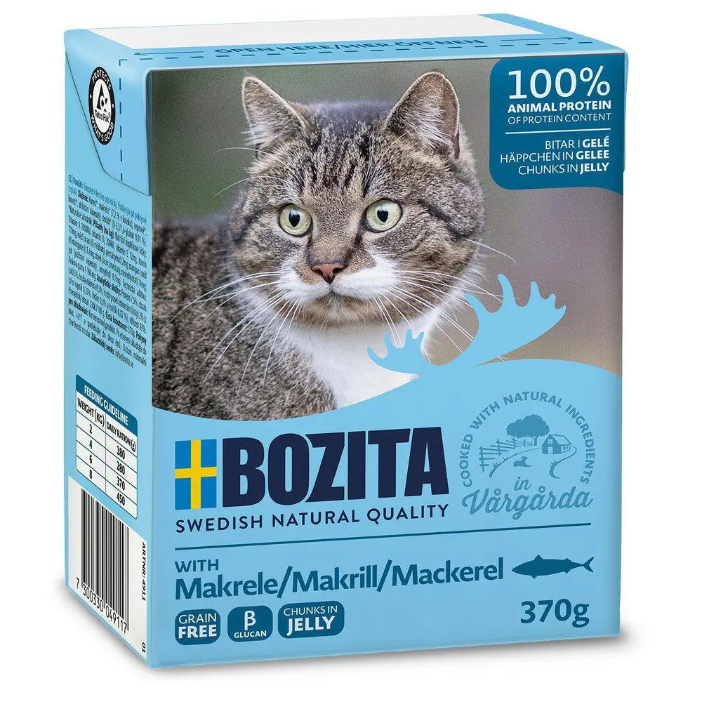 Bozita Kattefoder Bidder i Gele med Makrel 370 gram